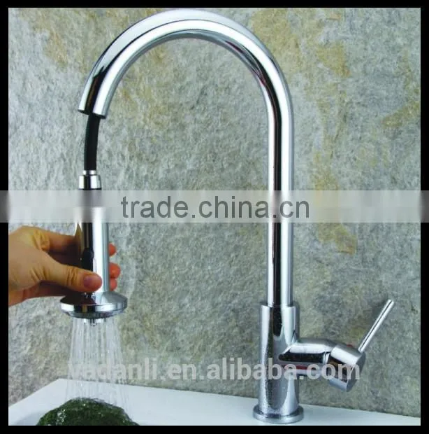 chrome plating surface good quallity pull out single handle upc kitchen faucet