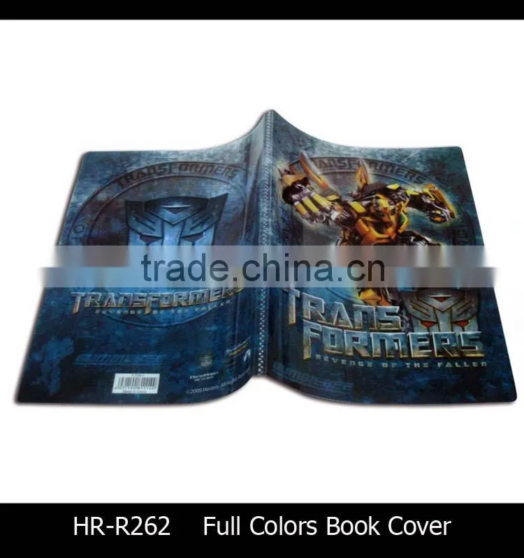 Colored transparent clear book cover