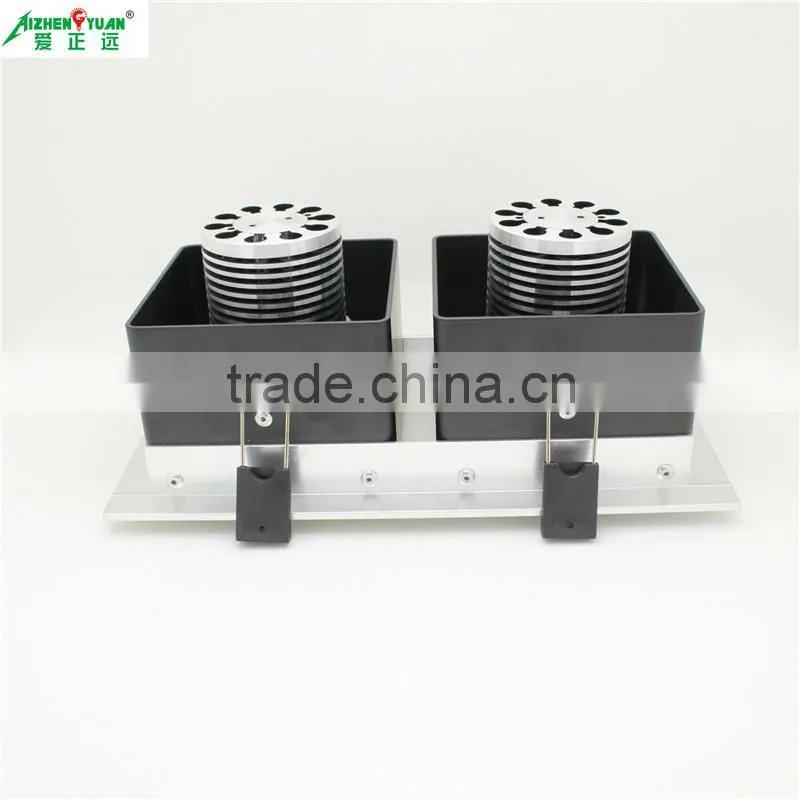 2*10w aluminum double head cob led grill light
