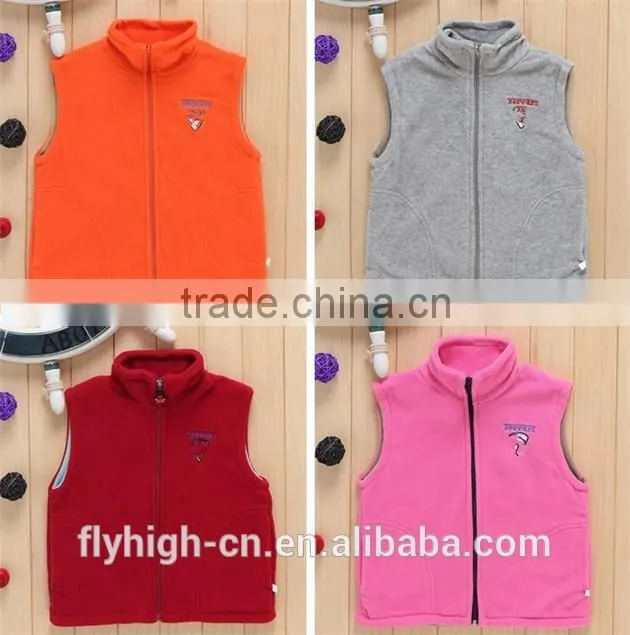 Logo Embroidered Warm Women's Sleeveless Polar Fleece Vest