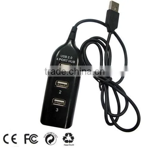 4 Port High Speed Mini USB 2.0HUB For Laptop PC