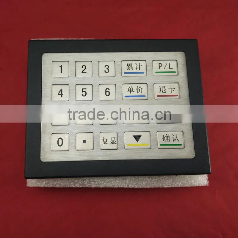 OEM/ODM metal keypad with frame