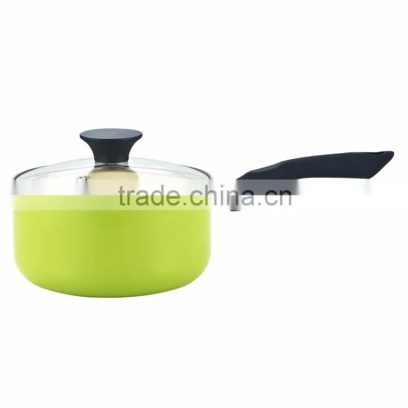 Family Use Colorful Aluminum Nonstick Ceramic cookware sets Sauce/Milk pan ceramic coating inductive saucepan