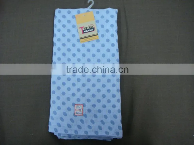 colorful pattern 100% cotton quick dyed softly baby napkin diper