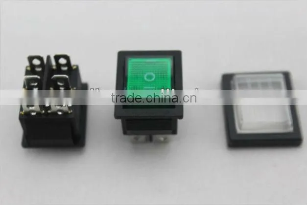 YU3-13 6 Pins balck on-off-on electrical dpst rocker switch
