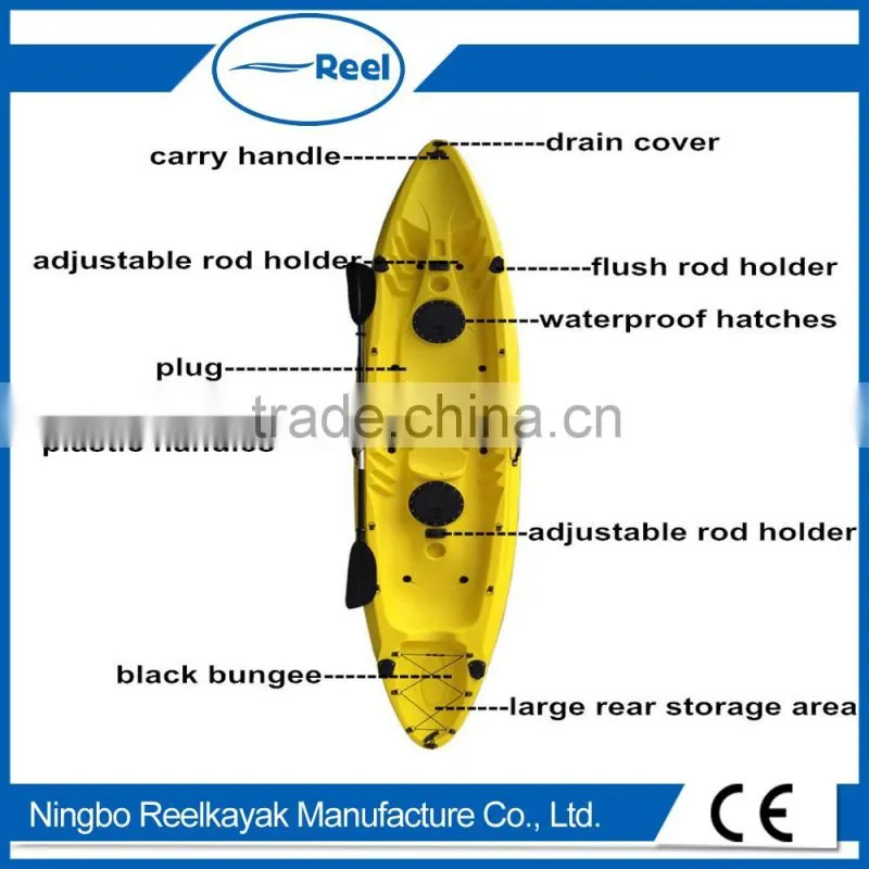 Wholesale two paddlers fishing kayak for sale made in China
