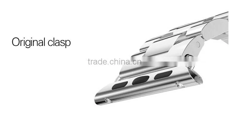 Stainless Steel Metal Strap Watch Band for Apple Watch With Band Adapter
