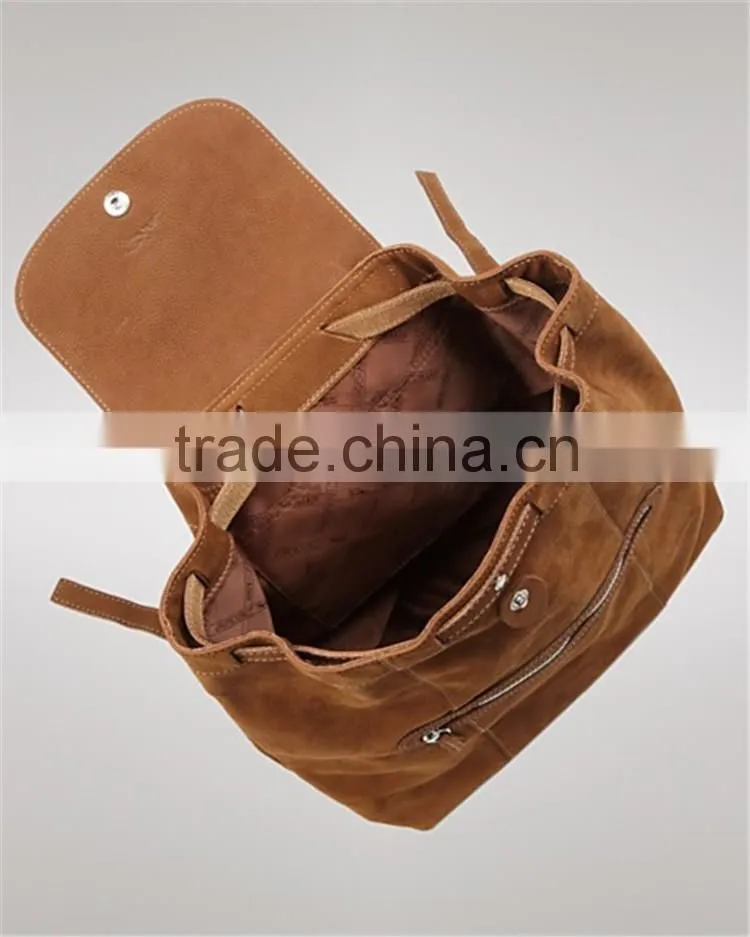 khaki canvas rucksack fashionable girls backpack