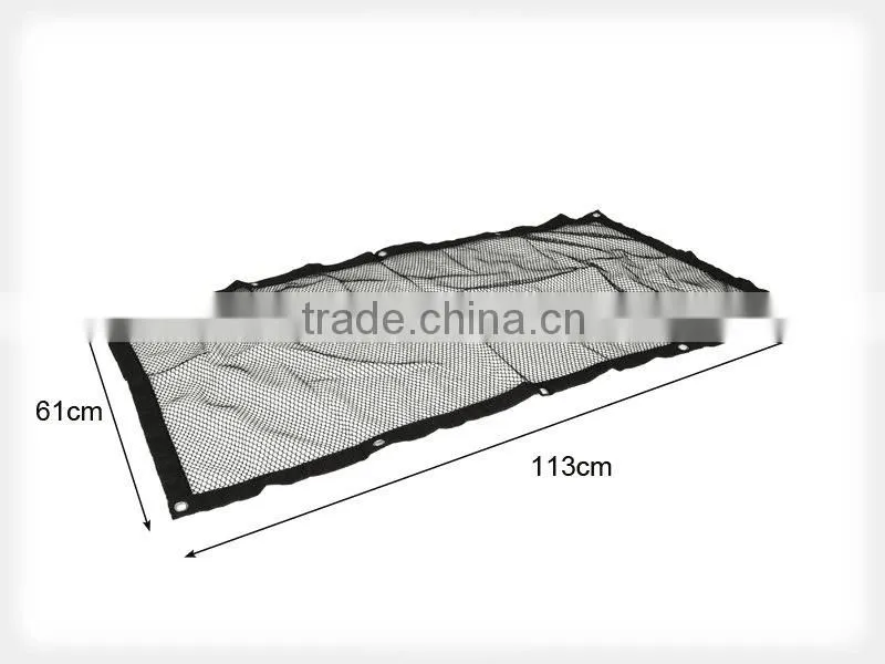 Front Seat Net Pet Barrier - Large Block Area & Metal Poles At the Top Against Pet Pushes