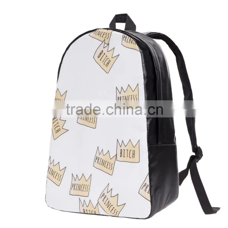 High Quality 3D Print Wholesale Polyester Fashion Children Backpack