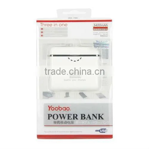 3400mAh Power Bank, Mobile Charger, portable power charger