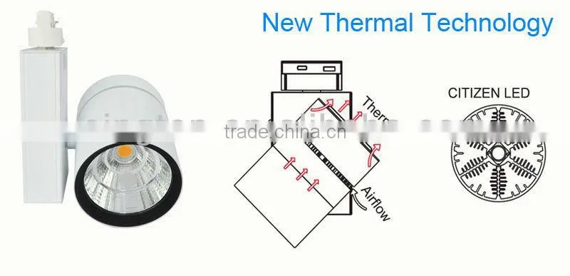 4 wire Citizen COB 15W/20W/30W/35W jewelry led track light