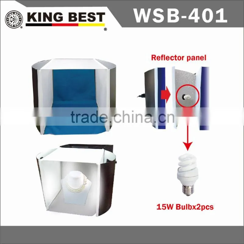 KINGBEST 40cmX40cm portable photo stuido / Mini Light Tent Portable Photo Box Set / Mini tripod /Light Tent Kit