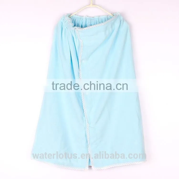 2014 yiwu manufacturer made in china hot sale microfiber bathrobe for women