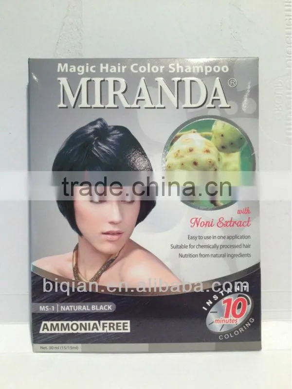 Miranda Noni Extract Hair Color Shampoo / Hair Dye Colour Shampoo/Permanent Hair Dye Color For Women