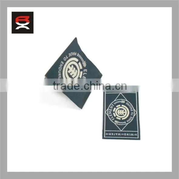 customized high density clothing woven label, ultrosonic edge label