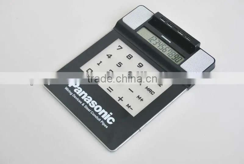 Electronic promotional gift multifunction mouse pad with mood light