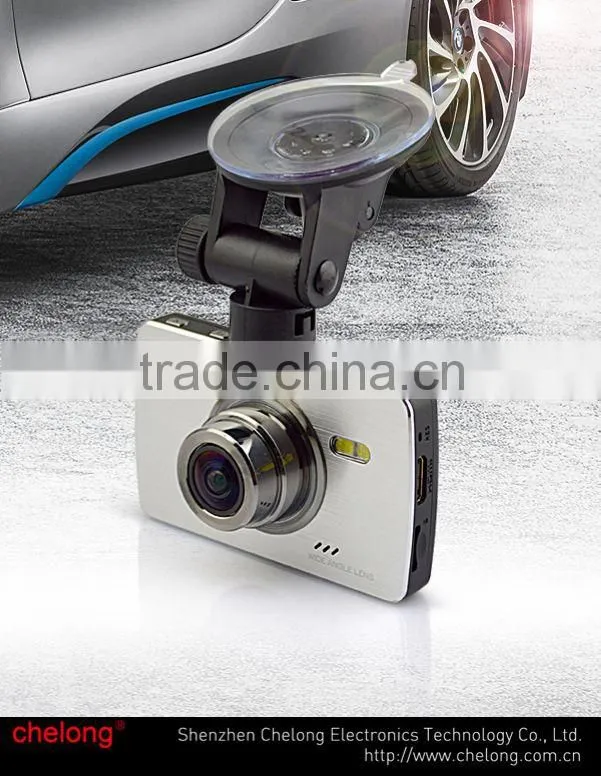 New Shelves Thinnest 2.7inch Touchscreen 170deg angle SOS G-sensor 1080p night vision car camera hd dvr