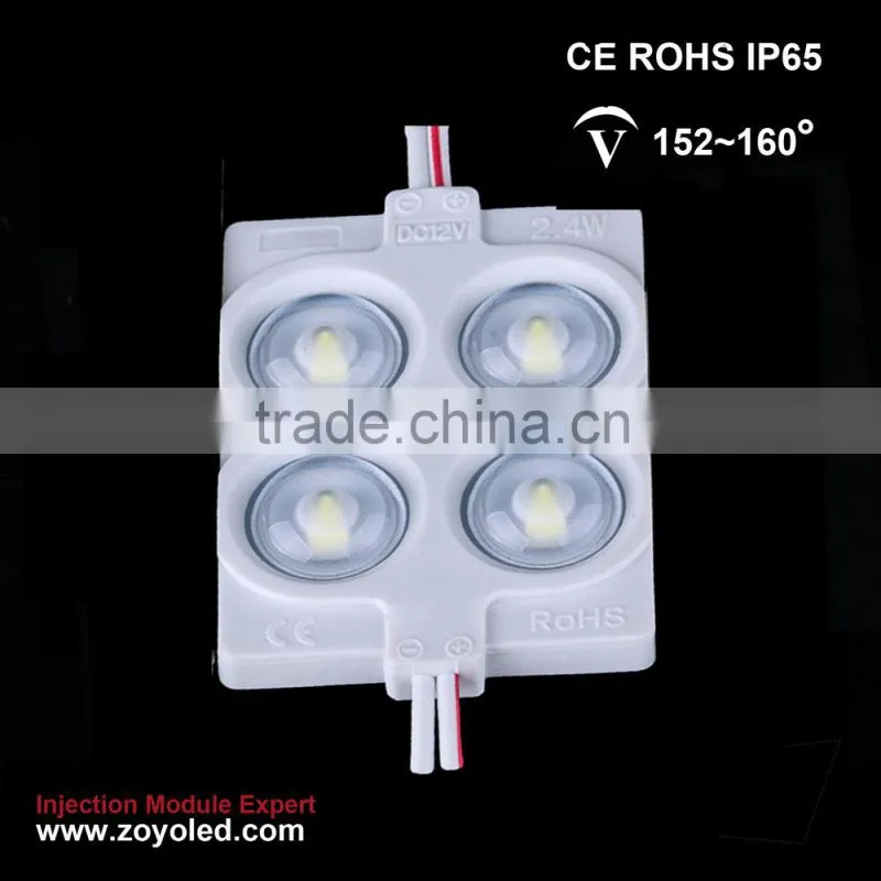 shenzhen zoyo 2.4w ip67 waterproof 4pcs 2835 5050 led injection module