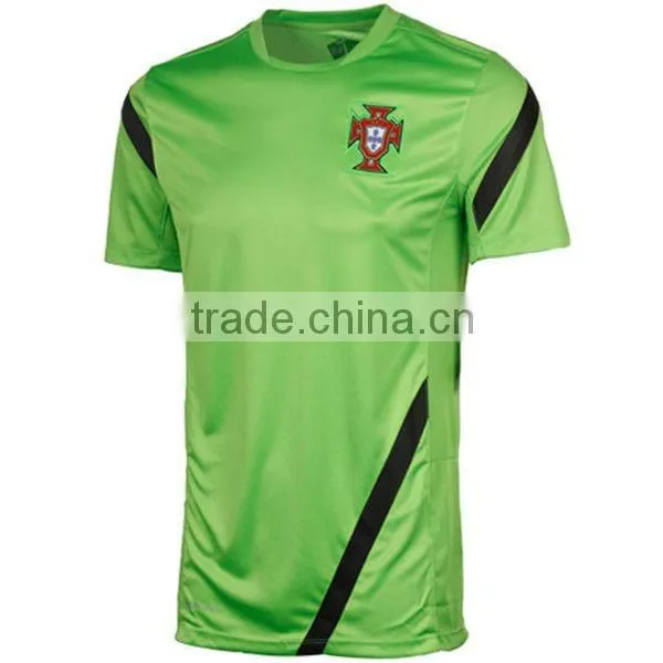 2015 100% polyester cool dry custom design sublimated green football jersey