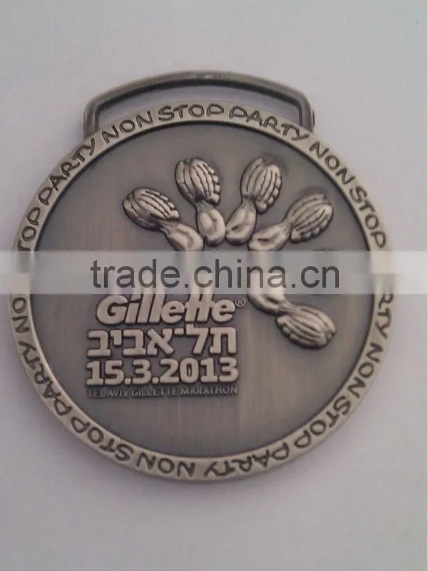 Three-dimensional ancient silver medal