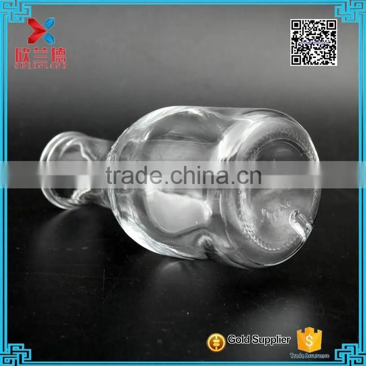 Free Samples High Transparency cylindical wine glass bottle 250ml