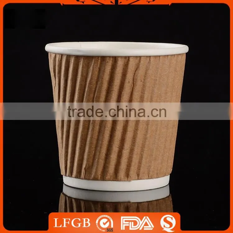 Rainbow disposable beautiful mini coffee cups 2oz to 5oz mini disposable paper cups