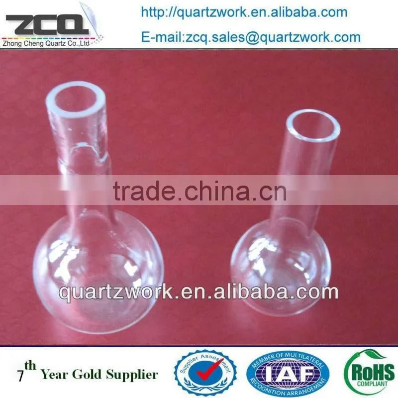High Precision Quartz Glass Flask Lab Glass Reaction Vessel