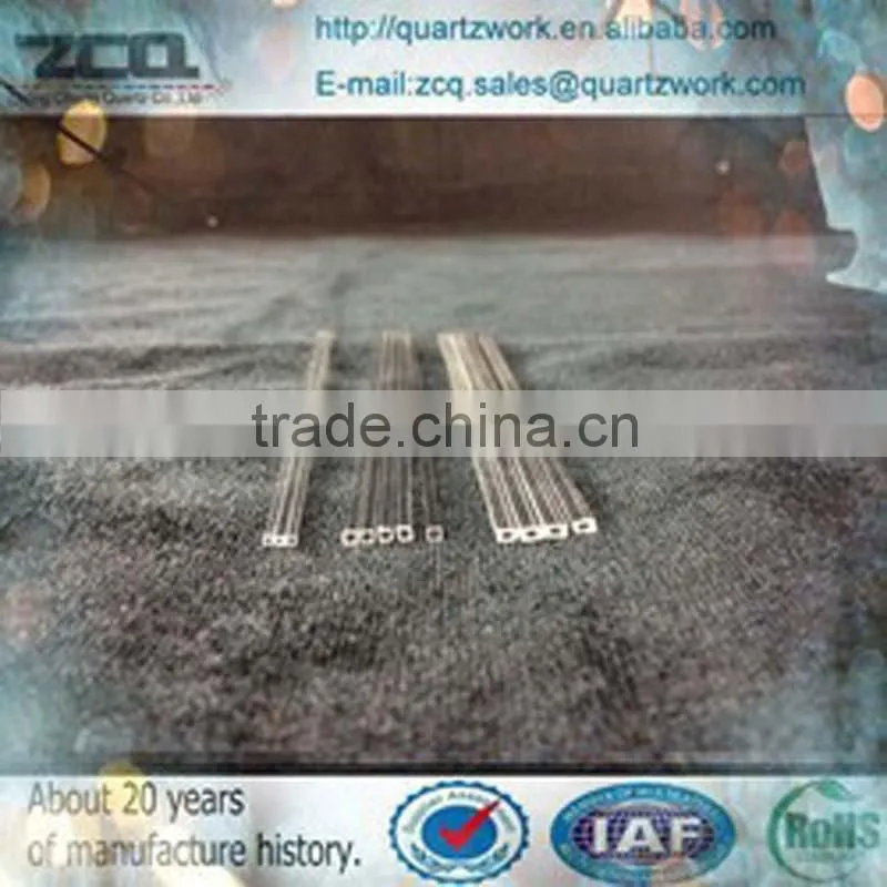 High quality square capillary fused quartz glass tube for sale