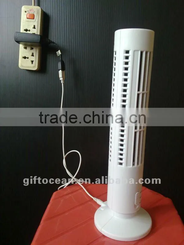 6" portable usb desk fan with led light with mirror