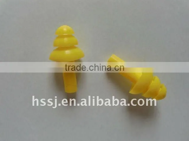 4-layer CE approved safety soundproof TPR or silicone ear plugs