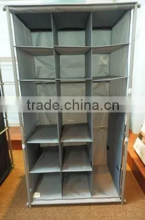 Fashion polyester fabric shoe & boot storage rack