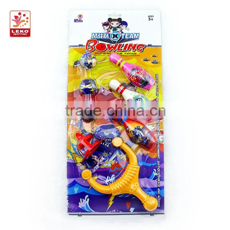 LEKO PU bowling set with colorful appearance
