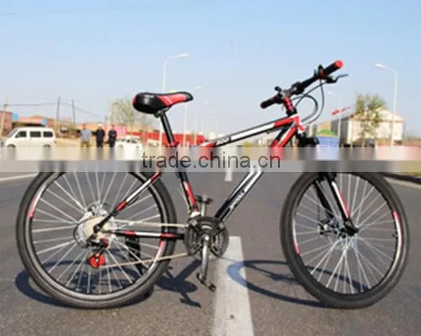 Colorful 26inch Bicycle Double disc brake Road Bikes Carbon Steel 21Speed Mountain Bicycle