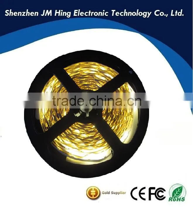 IP20 non waterproof warm white 120led/s 3528 2700k 9.6w led strips 5m/roll for indoor