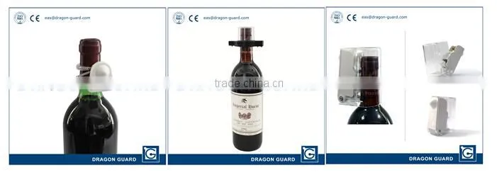 Trade Assurance liquid EAS bottle tag,wine bottle lock,security wine bottle neck tag