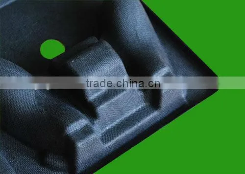 New design high quality biodegradable dry pressing bagasse pulp car racing game machine packaging trays