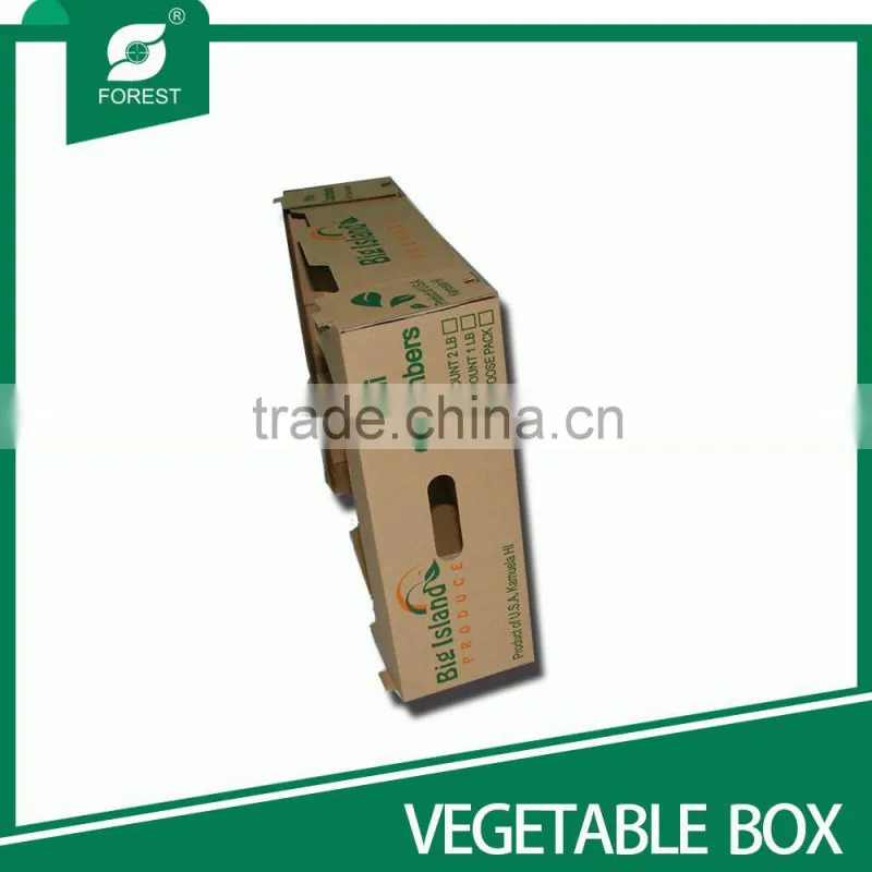 WAX-COATED LARGE SIZE BROWN CORRUGATED CARTONS FOR MOVING FRESH FRUITS AND VEGETABLES