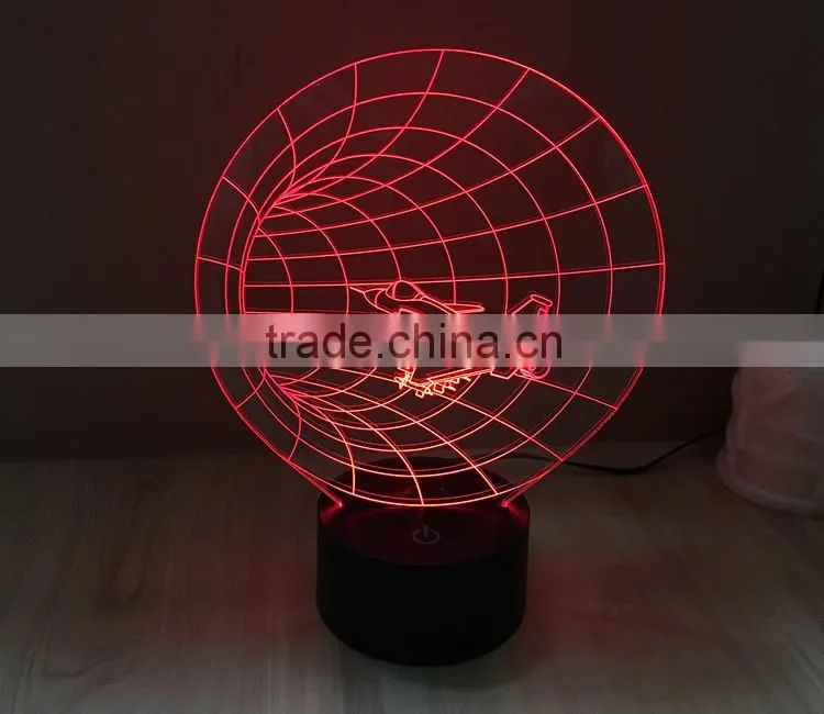 Color Changing 3D Space Craft Led Light
