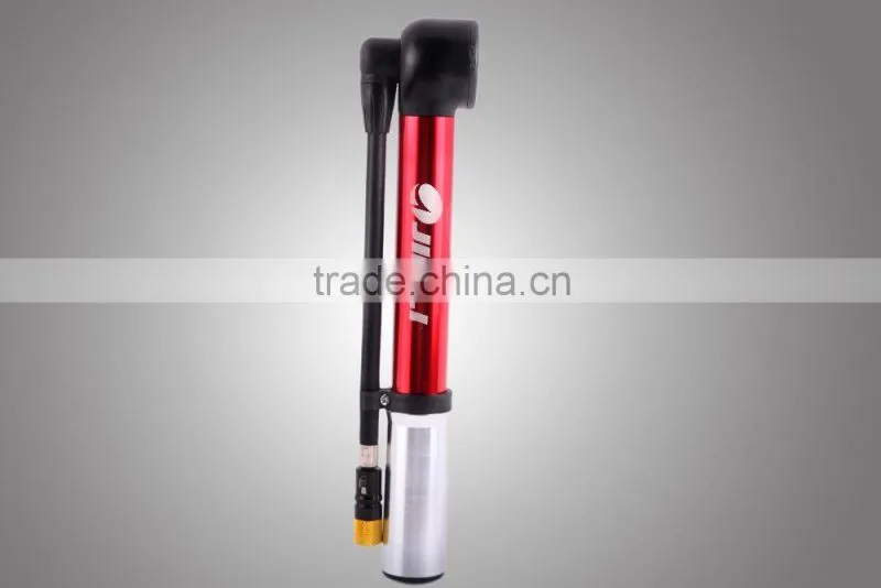 High Pressure Durable Aluminum JL9614 06 With Pressure Gauge Mini Bicycle Air Pump