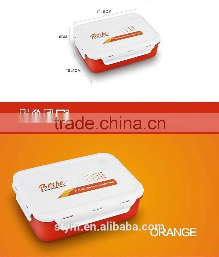 2 layers mirowave oven lunch box 1350ml