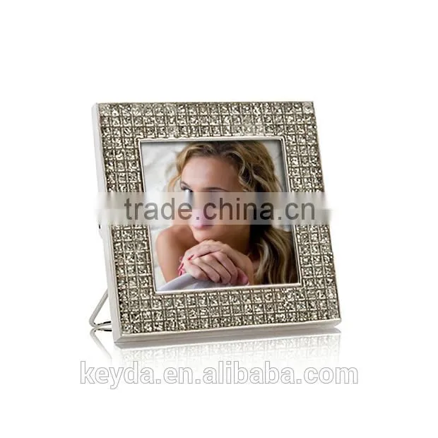 Rectangle Shaped Metal Photo Frame Key Chain
