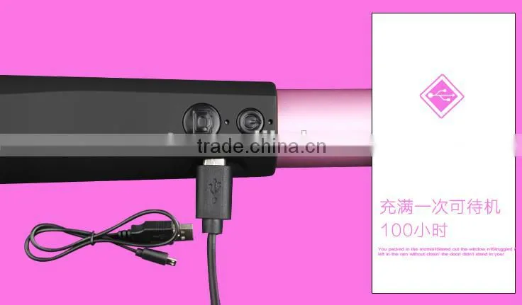 2015 Best Selling Premium Aluminum Light Portable Bluetooth Selfie Stick For Christmas