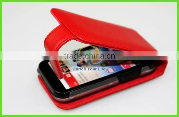 new gift red leather case for alcatel phone for moto