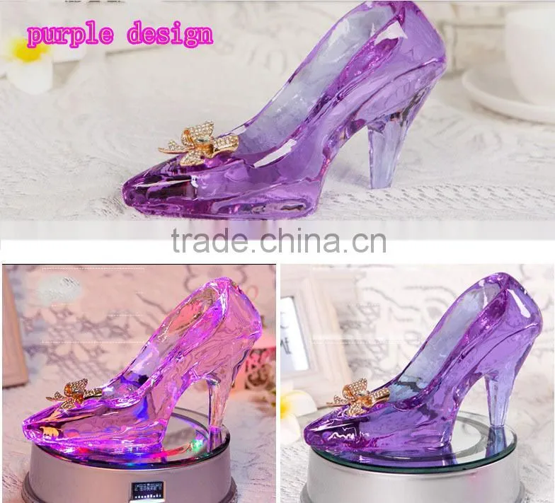 Factory directly wholesale price Fantastic European design crystal shoes for wedding gift