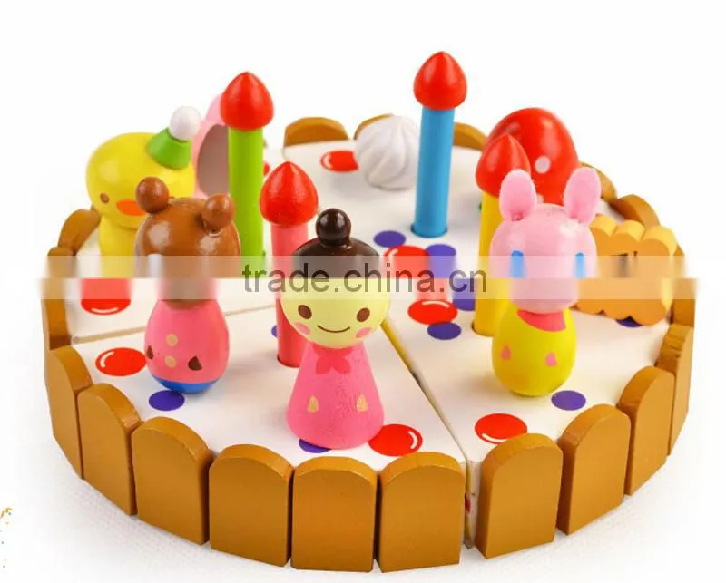 EDUCATIONAL WOODEN TOYS CUT YOUR CAKE TOYS