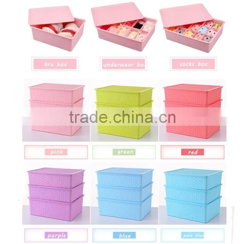 Promotion 3pcs sets ties bra and underwear organizer box