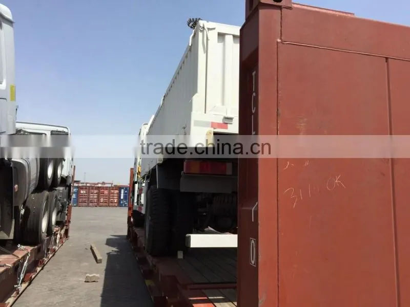new condition howo 25 ton cargo truck with 10 ton XCMG truck crane for sale