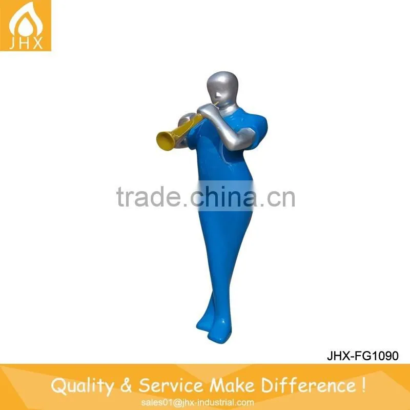 High Quality Fiberglass Saxophone Music Instrument Statue