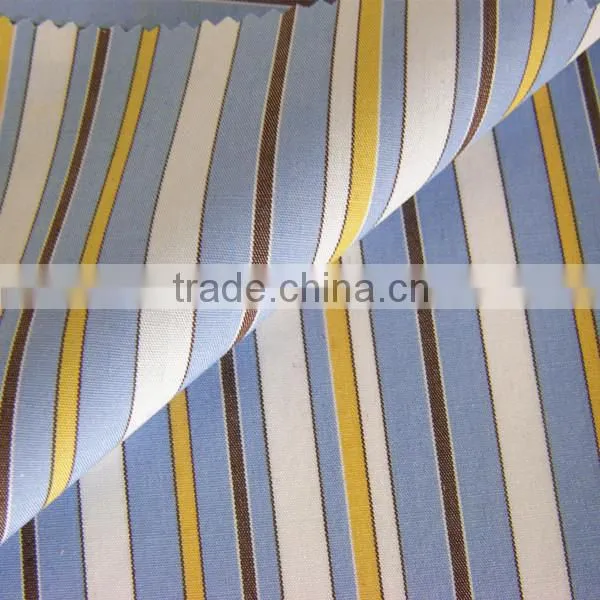 t-shirt blue and white stripe fabric of yarn dyed